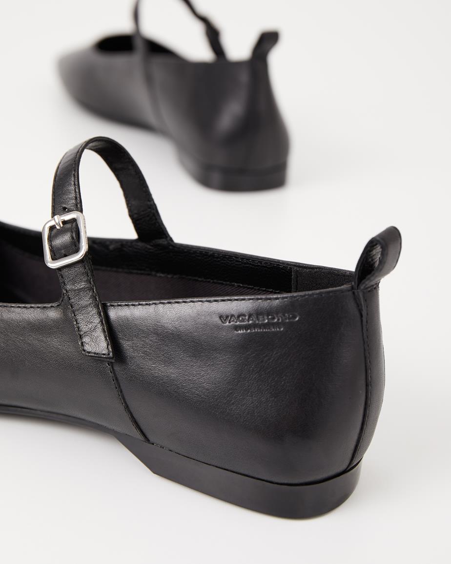 Vagabond Delia Ballerinas - Schwarzes, Leder