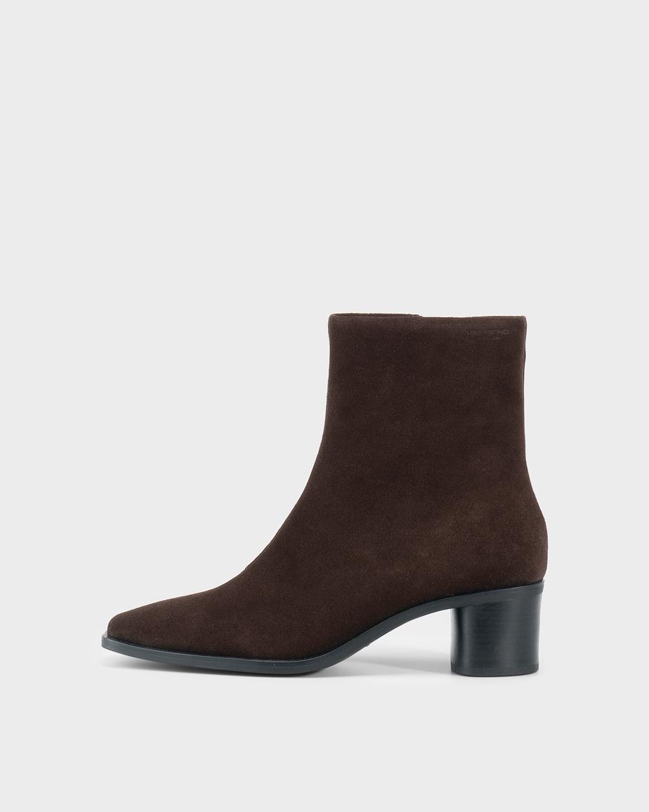 Vagabond Fay Stiefeletten - Dunkelbraunes, Veloursleder
