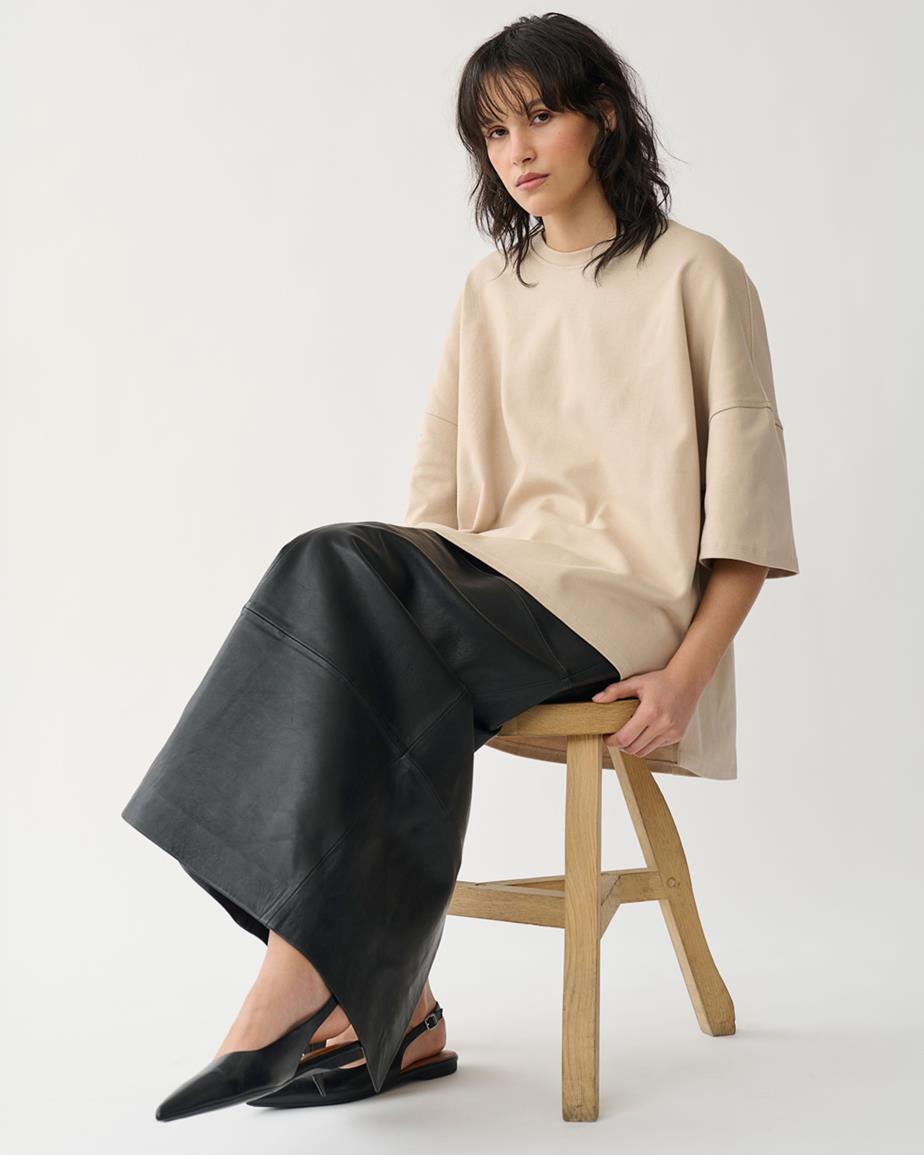 Vagabond Boxy T-Shirt W - Beiges, Textil