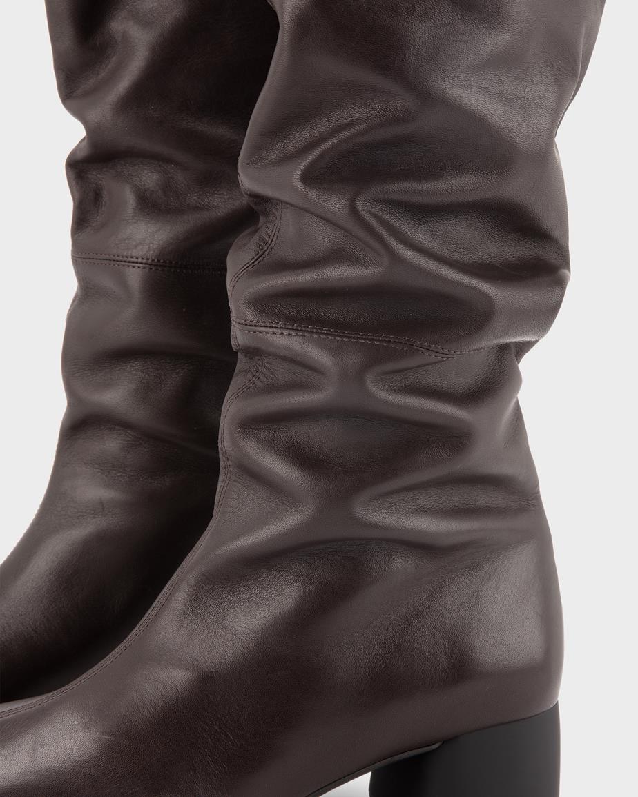 Vagabond Livia Hohe Stiefel - Dunkelbraunes, Leder