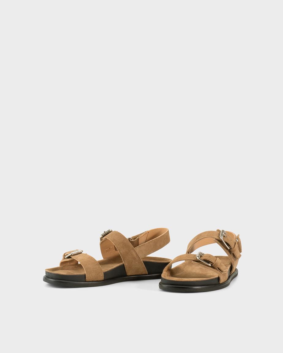 Vagabond Effie Sandalen - Beiges, Veloursleder