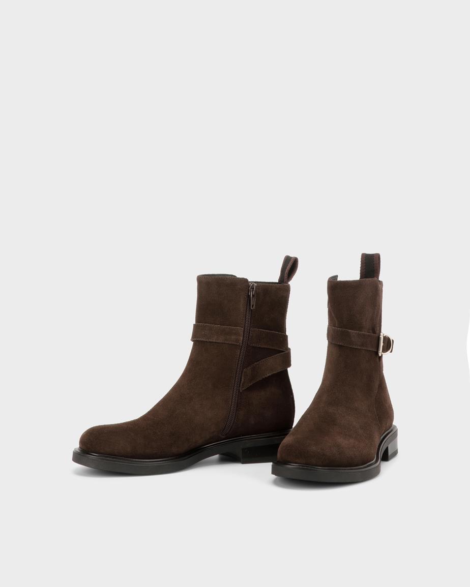 Vagabond Freya Stiefel - Dunkelbraunes, Veloursleder