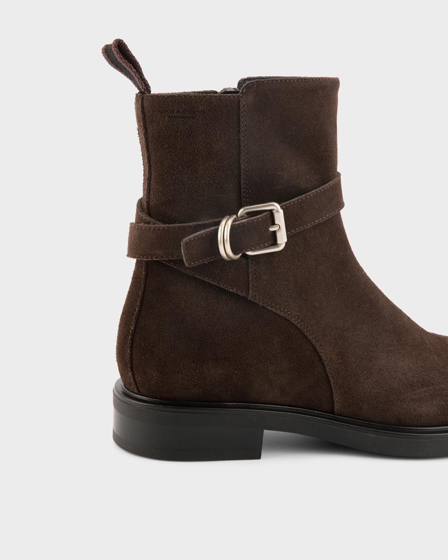 Vagabond Freya Stiefel - Dunkelbraunes, Veloursleder