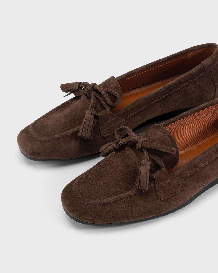 Vagabond Hillary Schuhe - Dunkelbraunes, Veloursleder
