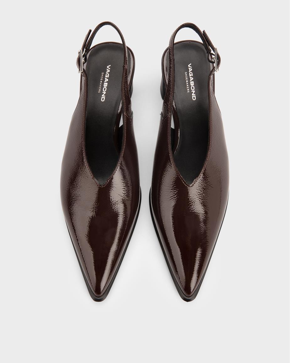 Vagabond Ilona Pumps - Dunkelbraunes, Lackleder