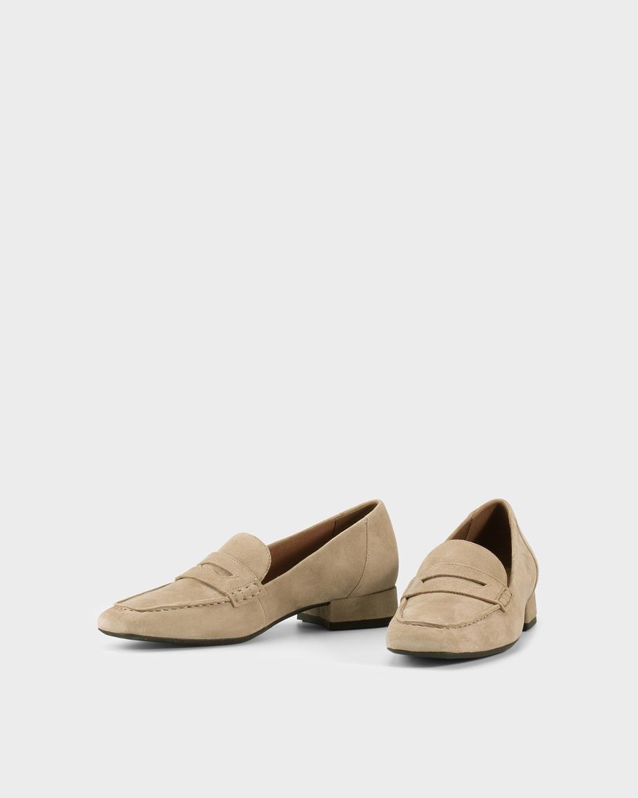 Vagabond Debbi Loafer - Beiges, Veloursleder