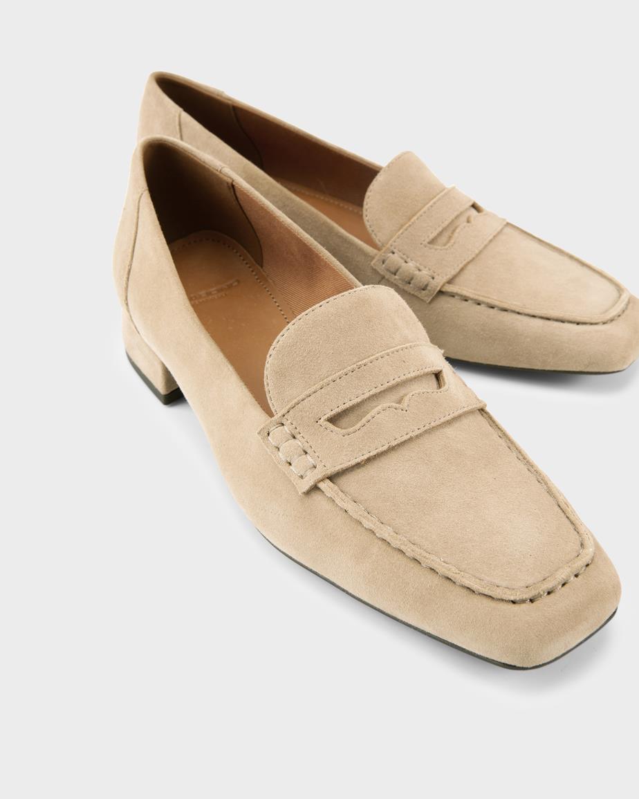 Vagabond Debbi Loafer - Beiges, Veloursleder