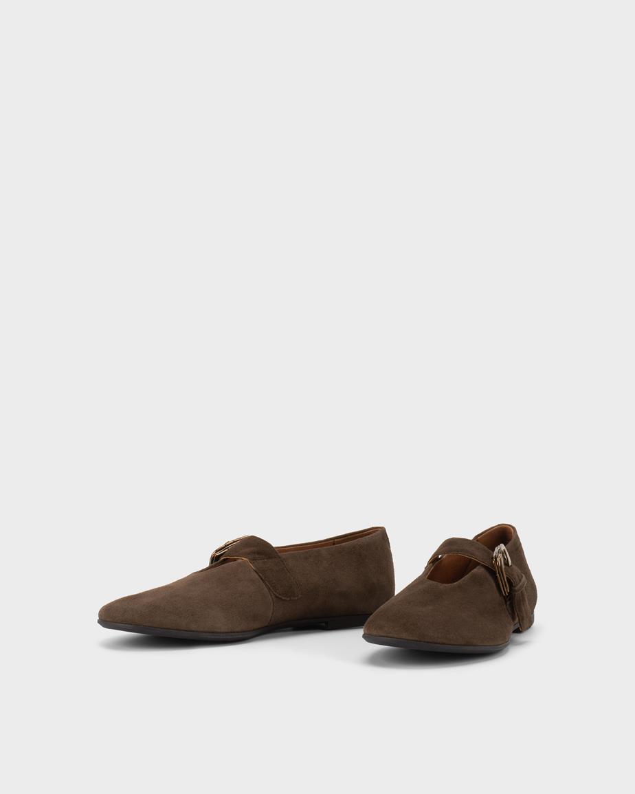 Vagabond Aleya Ballerinas - Braunes, Veloursleder