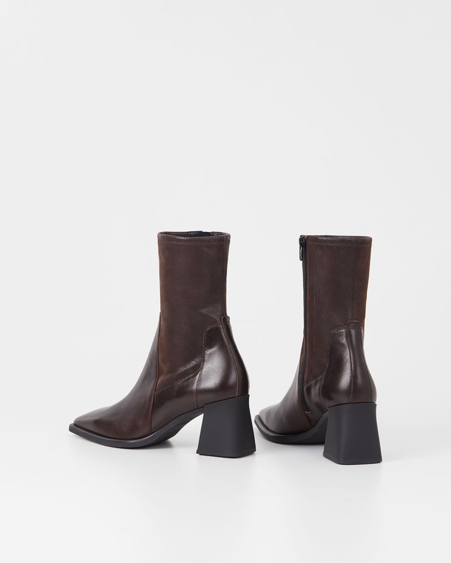 Vagabond Hedda Stiefeletten - Braunes, Leder/Kombination